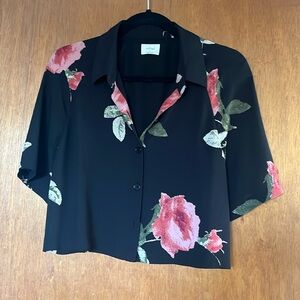 WILFRED floral crepe shirt